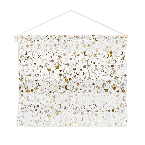 Ninola Design Galaxy Mystical Golden Wall Hanging Landscape