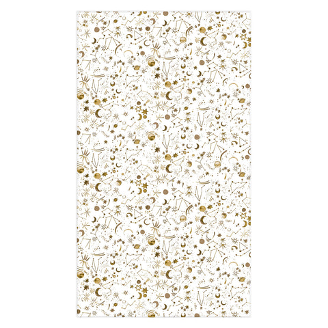 Ninola Design Galaxy Mystical Golden Tablecloth