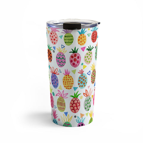 Ninola Design Geo pineapples Multicolored Travel Mug