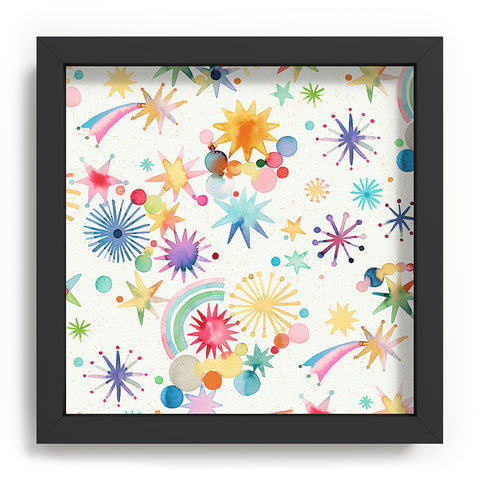Ninola Design Holiday Shooting Stars Kids Recessed Framing Square