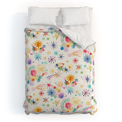 Ninola Design Holiday Shooting Stars Kids Duvet Cover