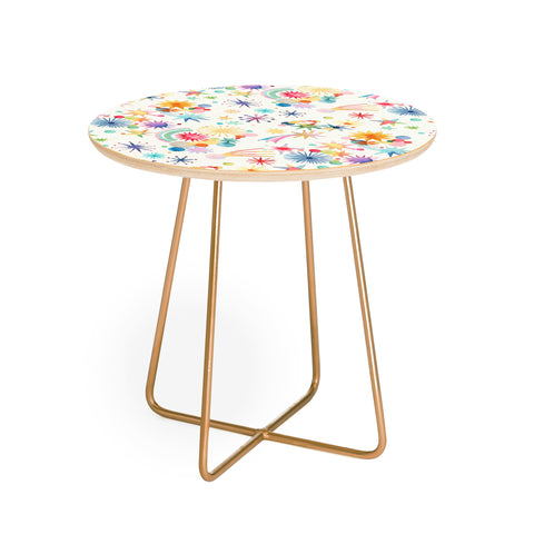 Ninola Design Holiday Shooting Stars Kids Round Side Table