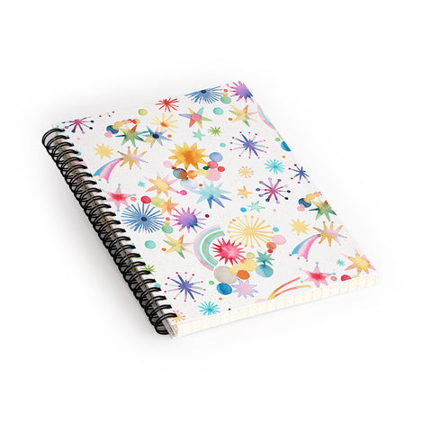 Ninola Design Holiday Shooting Stars Kids Spiral Notebook