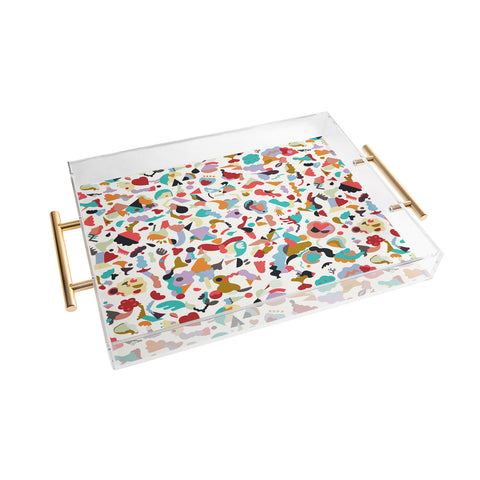 Ninola Design Imaginary Geo Animals Shapes Acrylic Tray