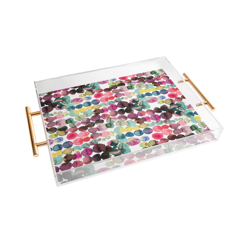 Ninola Design Ink bleeding dots Acrylic Tray