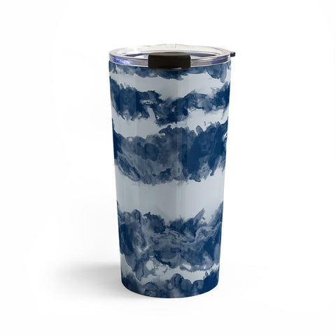 Ninola Design Japan Watercolor Cloud Stripes Travel Mug