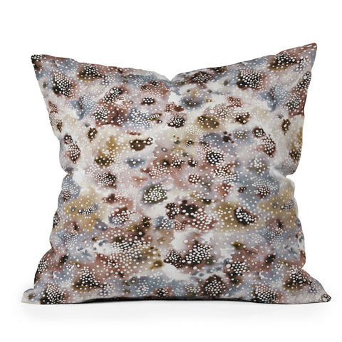 Ninola Design Japandi Experimental Texture Outdoor Throw Pillow