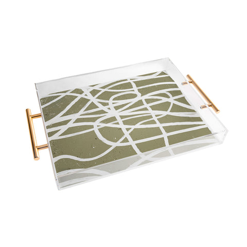 Ninola Design Japandi Minimal Marker Beige Acrylic Tray