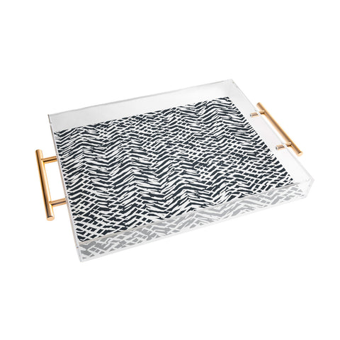 Ninola Design Japandi Texture Marks Acrylic Tray