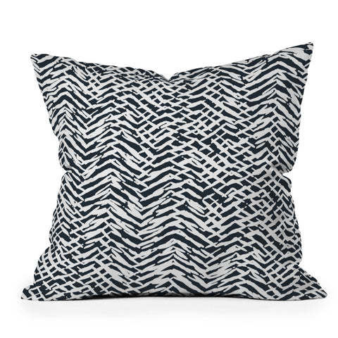 Ninola Design Japandi Texture Marks Outdoor Throw Pillow