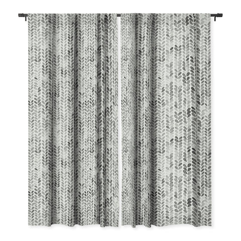 Ninola Design Knitting Texture Wool Winter Gray Blackout Non Repeat
