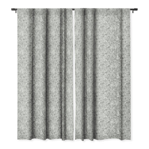 Ninola Design Knitting Texture Wool Winter Gray Blackout Window Curtain