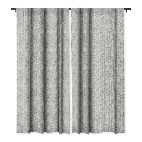Ninola Design Knitting Texture Wool Winter Gray Blackout Window Curtain