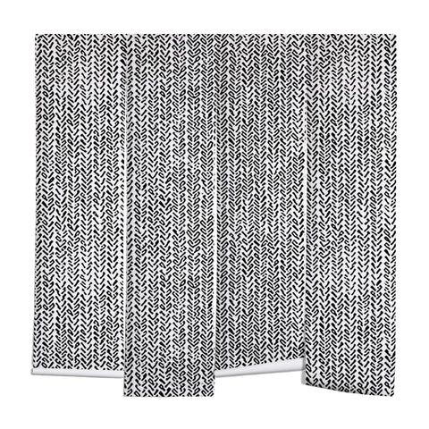 Ninola Design Knitting Texture Wool Winter Gray Wall Mural