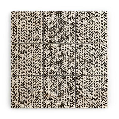 Ninola Design Knitting Texture Wool Winter Gray Wood Wall Mural