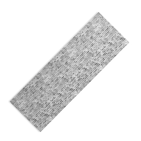 Ninola Design Knitting Texture Wool Winter Gray Yoga Mat