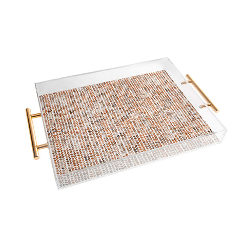 Ninola Design Knitting Wool Fall Terracotta Acrylic Tray