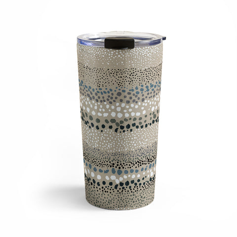 Ninola Design Little textured dots Sand Travel Mug
