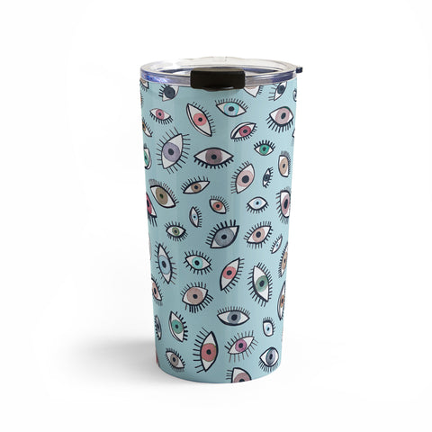 Ninola Design Looking eyes blue Travel Mug