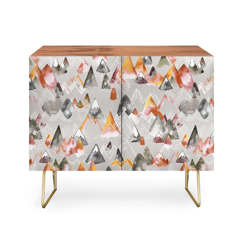 Ninola Design Magical Fall Mountains Beige Credenza