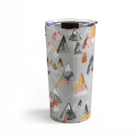 Ninola Design Magical Fall Mountains Beige Travel Mug