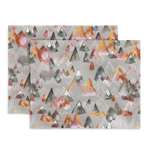 Ninola Design Magical Fall Mountains Beige Placemat