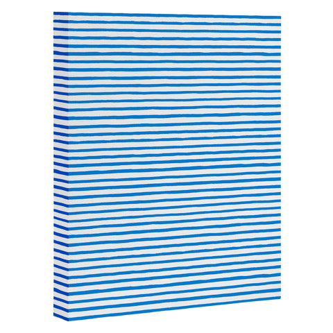 Ninola Design Marker stripes blue Art Canvas
