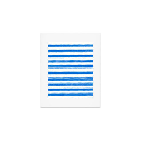 Ninola Design Marker stripes blue Art Print