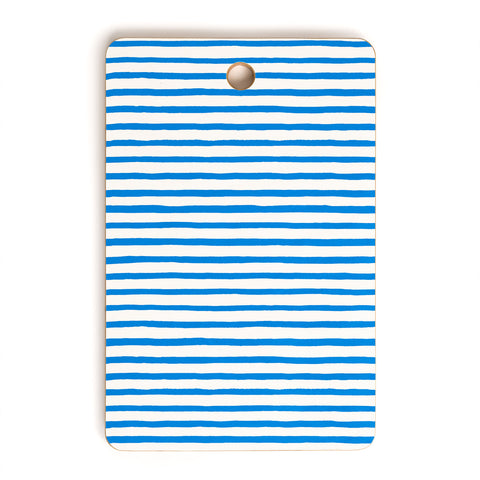 Ninola Design Marker stripes blue Cutting Board Rectangle