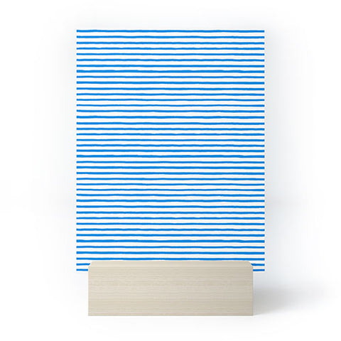 Ninola Design Marker stripes blue Mini Art Print