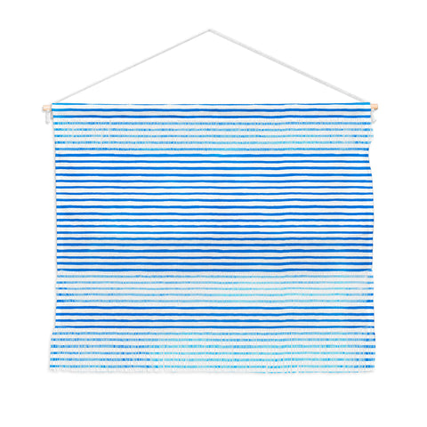 Ninola Design Marker stripes blue Wall Hanging Landscape