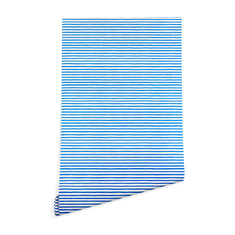 Ninola Design Marker stripes blue Wallpaper