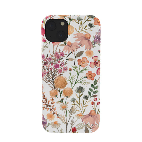Ninola Design Meadow Perennial Botanical Red Phone Case