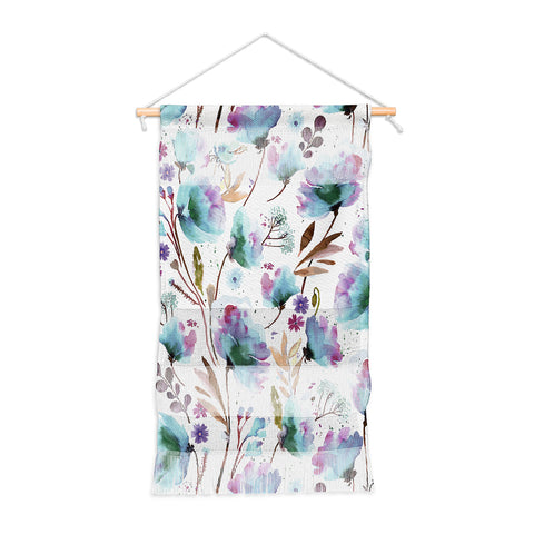 Ninola Design Meadow Poppies Perennial Blue Wall Hanging Portrait