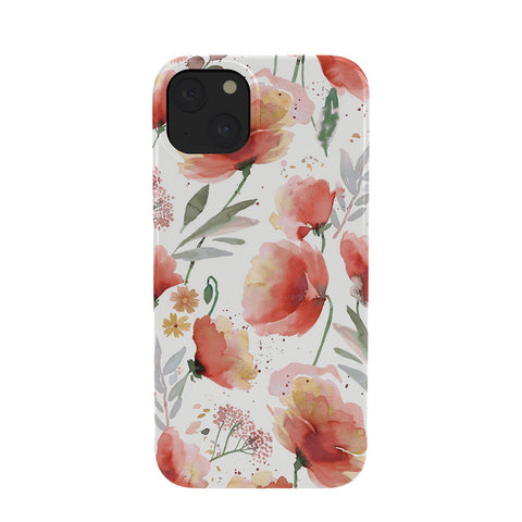 Ninola Design Meadow Poppies Perennial Red Phone Case