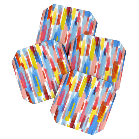 Ninola Design Memories color strokes Coaster Set
