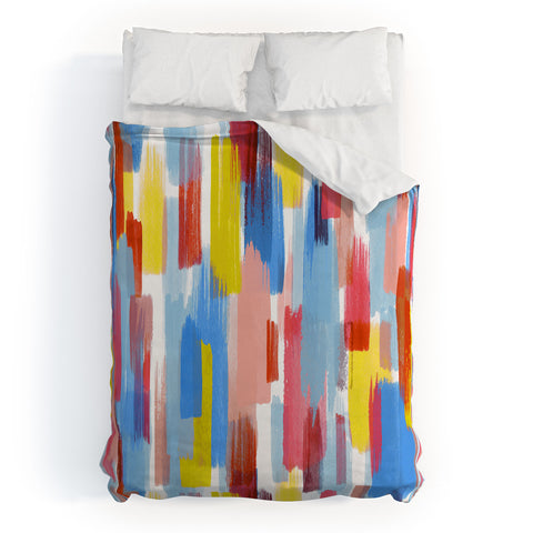 Ninola Design Memories color strokes Duvet Cover