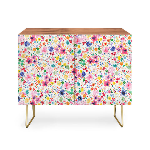 Ninola Design Millefleurs Cute Flowers Credenza