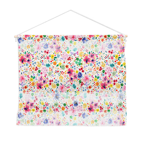 Ninola Design Millefleurs Cute Flowers Wall Hanging Landscape