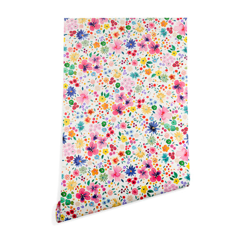 Ninola Design Millefleurs Cute Flowers Wallpaper