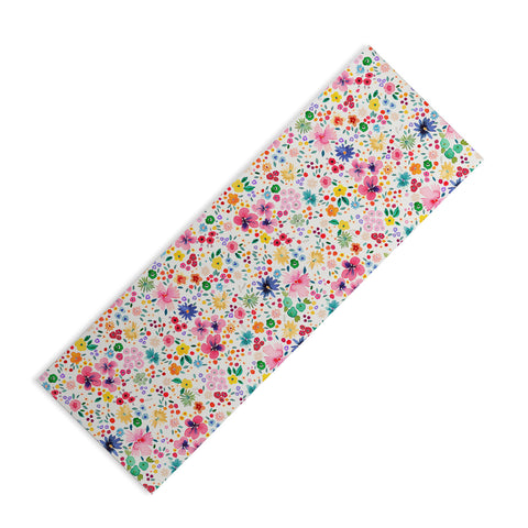 Ninola Design Millefleurs Cute Flowers Yoga Mat