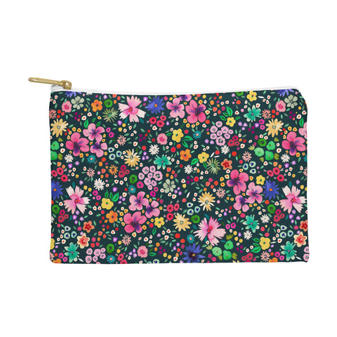 Ninola Design Millefleurs Multicolor Black Pouch