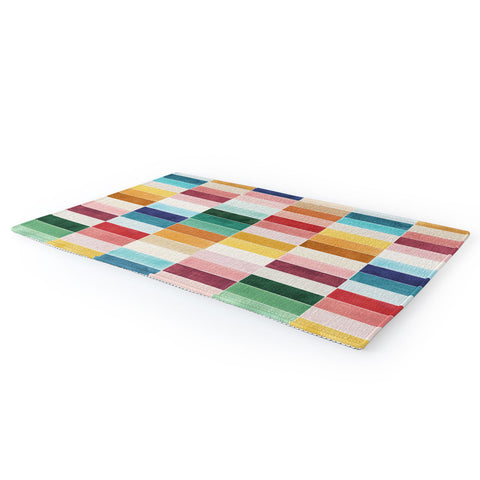 Ninola Design Modern Craft Rectangular Colorful Tiles Color Utopia Area Rug