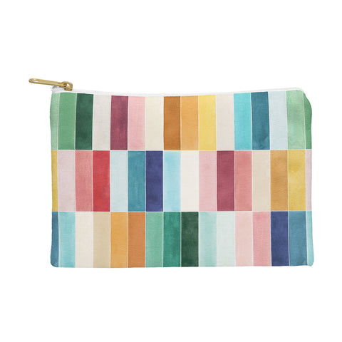 Ninola Design Modern Craft Rectangular Colorful Tiles Color Utopia Pouch