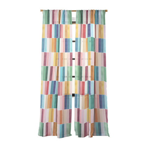 Ninola Design Modern Craft Rectangular Colorful Tiles Color Utopia Sheer Non Repeat