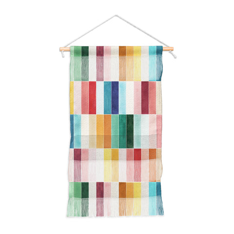 Ninola Design Modern Craft Rectangular Colorful Tiles Color Utopia Wall Hanging Portrait