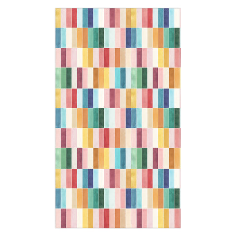 Ninola Design Modern Craft Rectangular Colorful Tiles Color Utopia Tablecloth