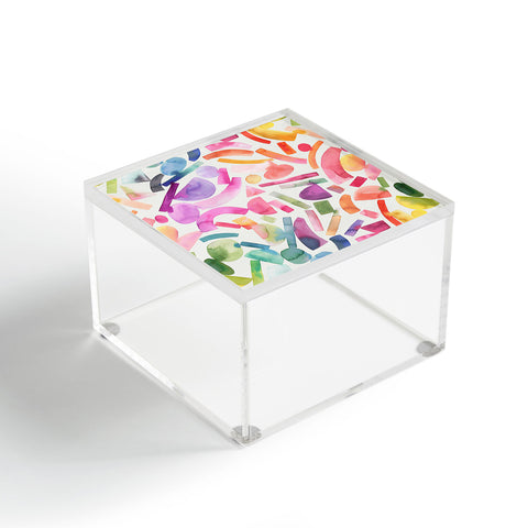 Ninola Design Modern Geometric Shapes Color Acrylic Box