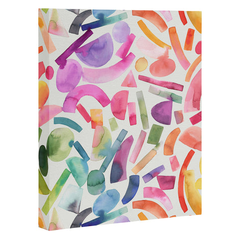 Ninola Design Modern Geometric Shapes Color Art Canvas