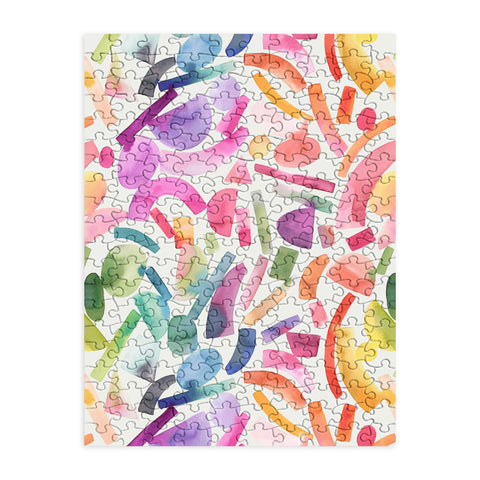 Ninola Design Modern Geometric Shapes Color Puzzle